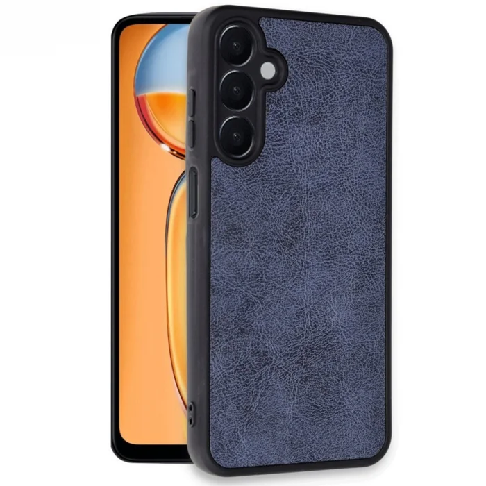 BUĞZ Samsung Galaxy A26 Kılıf Aras Deri Kapak - Lacivert