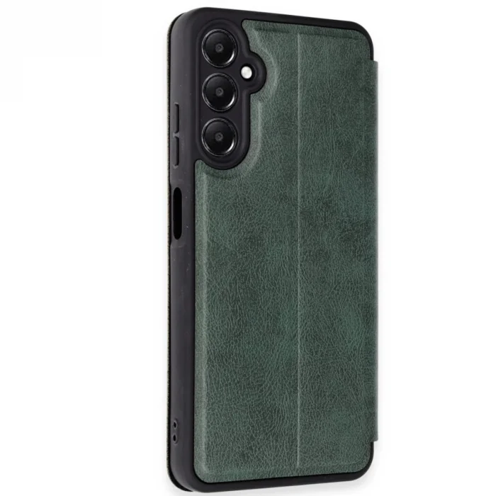 BUĞZ Samsung Galaxy A26 Kılıf Flip Cover - Koyu Yeşil