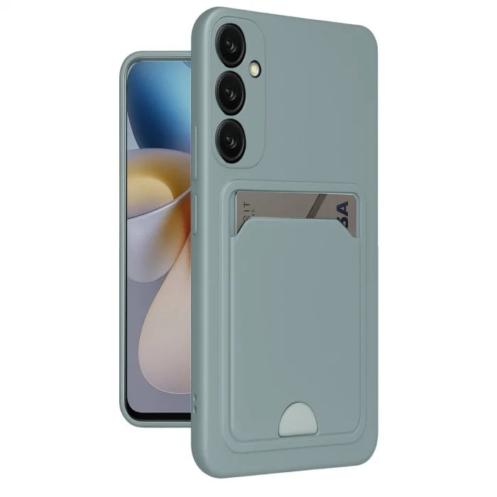 BUĞZ Samsung Galaxy A26 Kılıf Kelvin Kartvizitli Silikon - Açık Yeşil