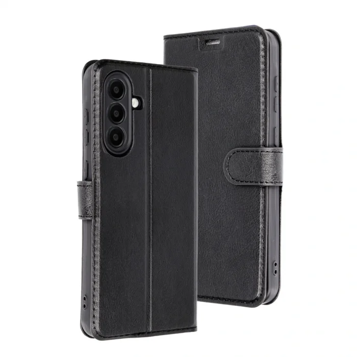 BUĞZ Samsung Galaxy A26 Kılıf Trend S Plus Kapaklı Kılıf - Siyah