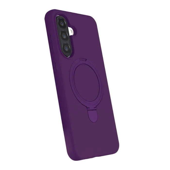 BUĞZ Samsung Galaxy A26 Regal Magsafe Standlı Kapak - Derin Mor