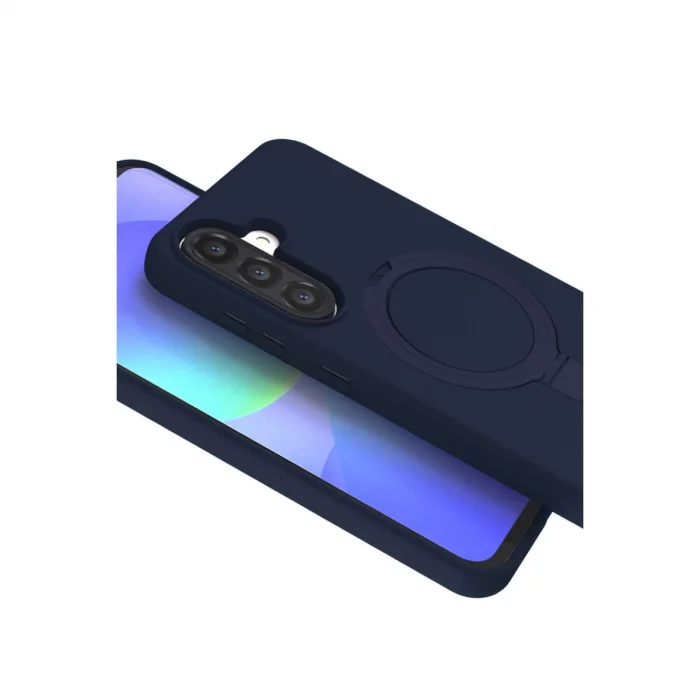 BUĞZ Samsung Galaxy A26 Regal Magsafe Standlı Kapak - Lacivert