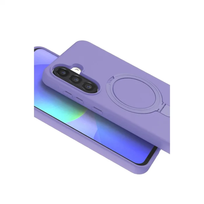 BUĞZ Samsung Galaxy A26 Regal Magsafe Standlı Kapak - Lila