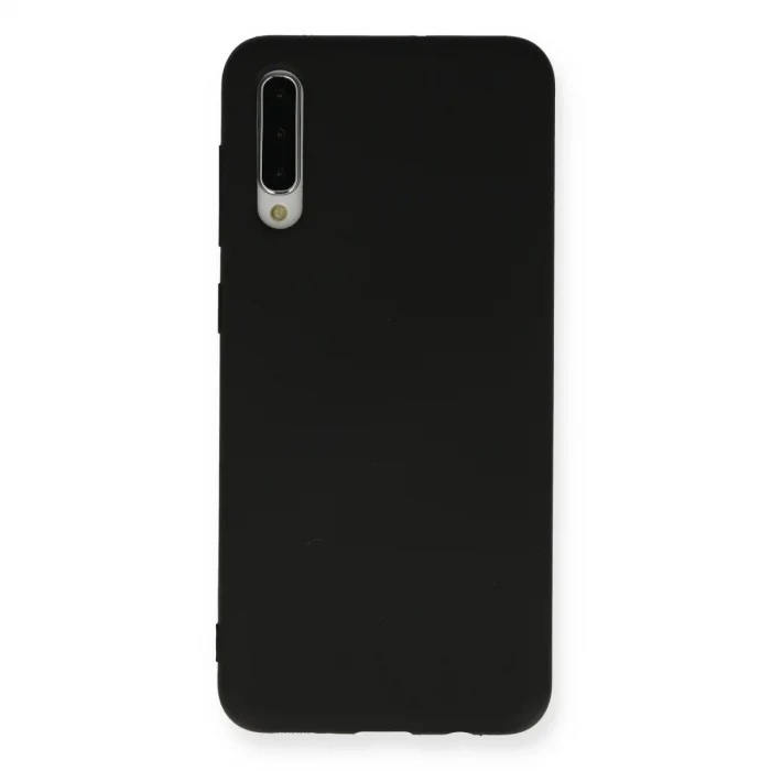 BUĞZ Samsung Galaxy A30s Kılıf Nano İçi Kadife Silikon - Siyah