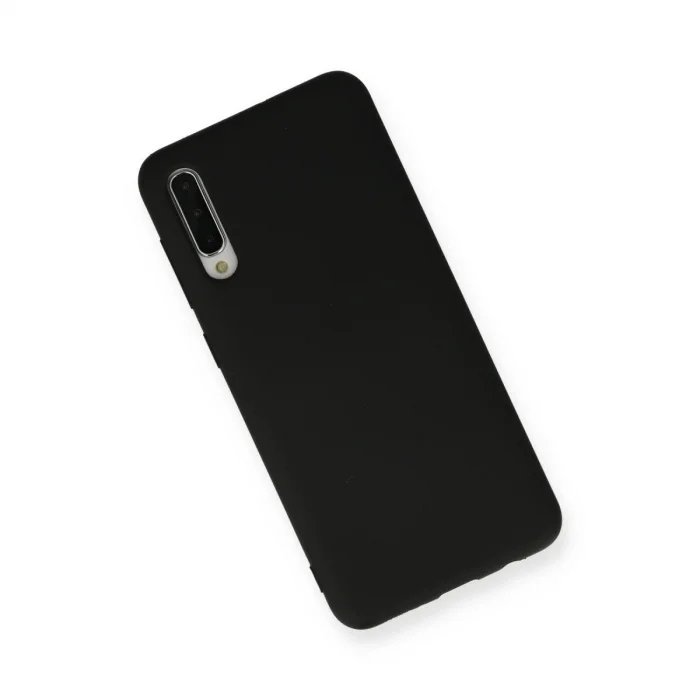 BUĞZ Samsung Galaxy A30s Kılıf Nano İçi Kadife Silikon - Siyah