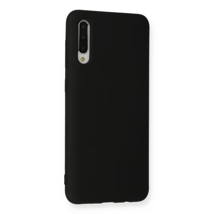 BUĞZ Samsung Galaxy A30s Kılıf Nano İçi Kadife Silikon - Siyah