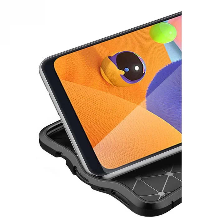 BUĞZ Samsung Galaxy A31 Kılıf Auto Focus Kapak - Kırmızı