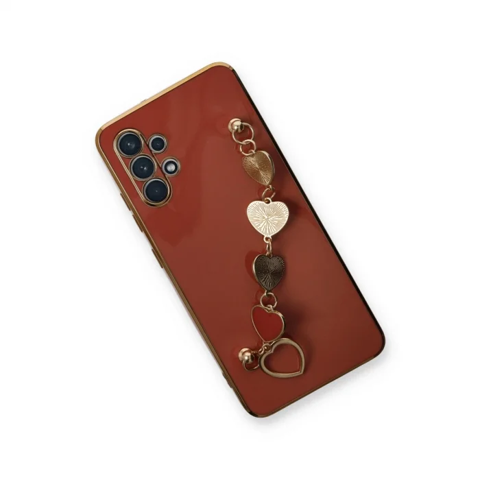 BUĞZ Samsung Galaxy A32 Kılıf Esila Silikon - Kırmızı