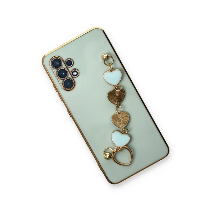 BUĞZ Samsung Galaxy A32 Kılıf Esila Silikon - Su Yeşili