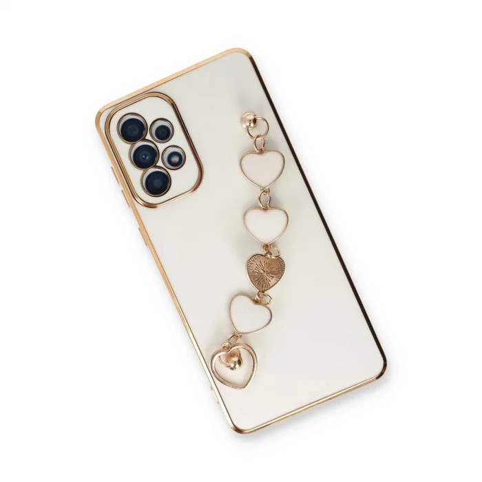 BUĞZ Samsung Galaxy A33 5g Kılıf Esila Silikon - Beyaz