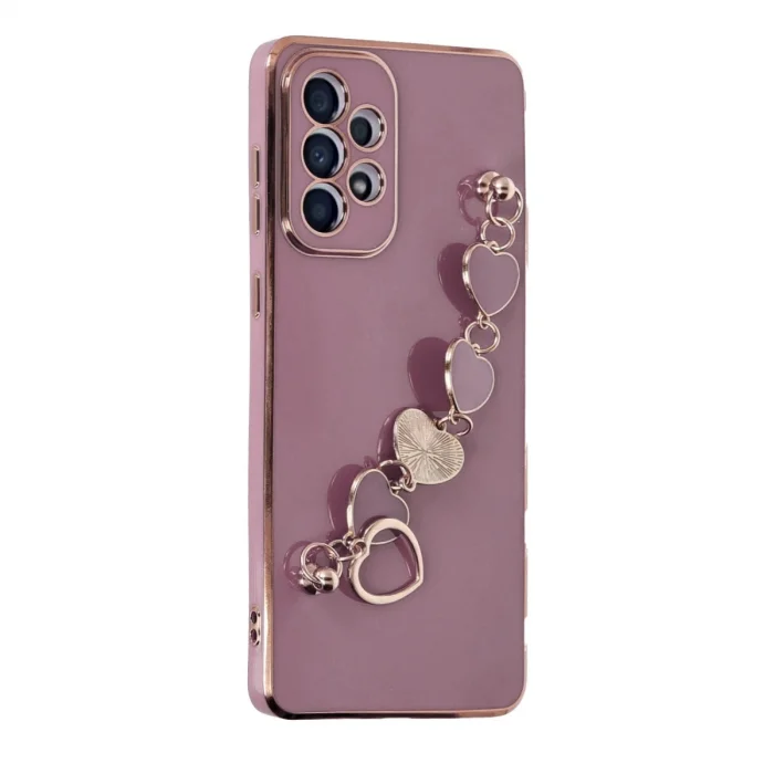 BUĞZ Samsung Galaxy A33 5g Kılıf Esila Silikon - Mor