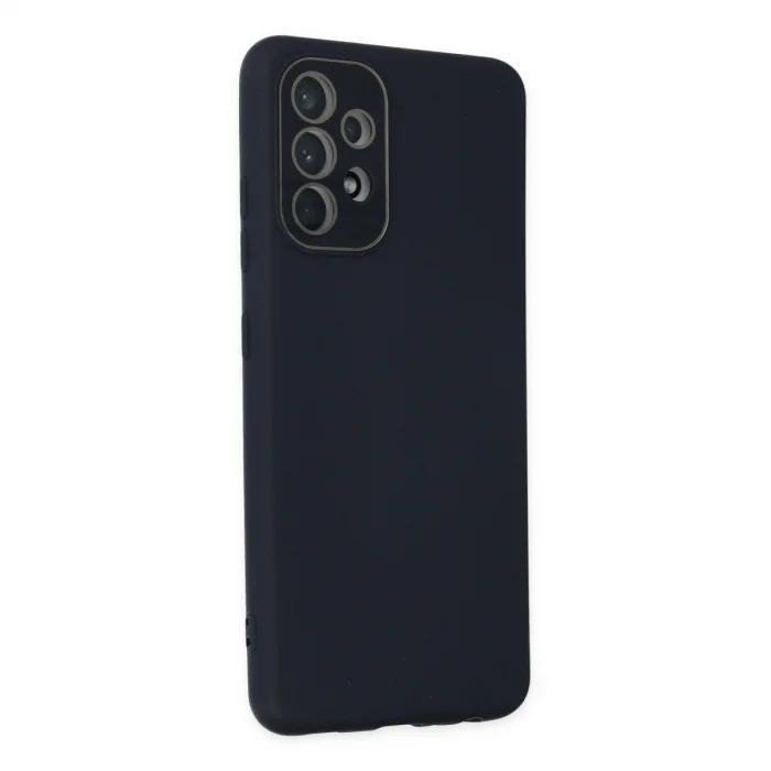 BUĞZ Samsung Galaxy A33 5g Kılıf Lansman Glass Kapak - Lacivert