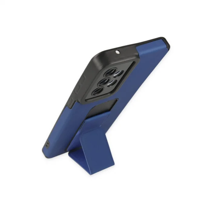 BUĞZ Samsung Galaxy A33 5g Kılıf Mega Standlı Silikon - Mavi