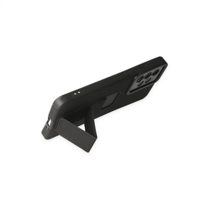 BUĞZ Samsung Galaxy A33 5g Kılıf Mega Standlı Silikon - Siyah