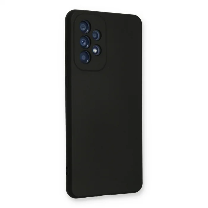 BUĞZ Samsung Galaxy A33 5g Kılıf Nano İçi Kadife Silikon - Siyah