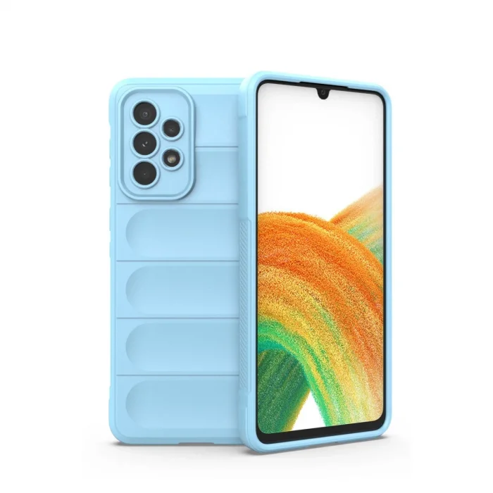BUĞZ Samsung Galaxy A33 5g Kılıf Optimum Silikon - Sky Blue