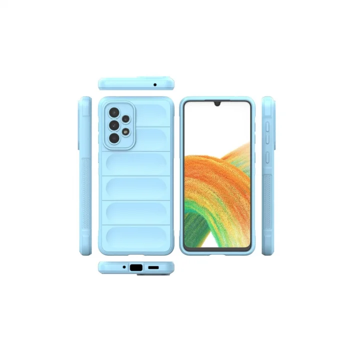 BUĞZ Samsung Galaxy A33 5g Kılıf Optimum Silikon - Sky Blue