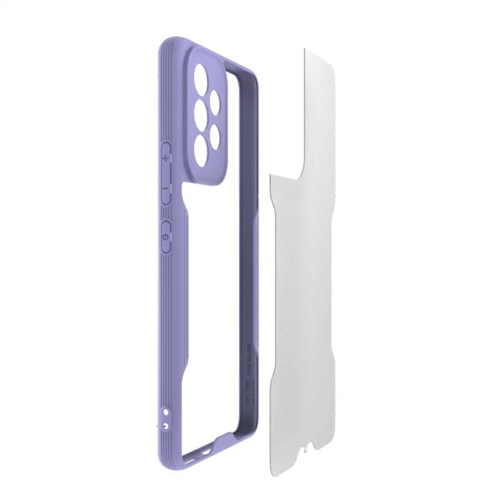 BUĞZ Samsung Galaxy A33 5g Kılıf Platin Silikon - Siyah