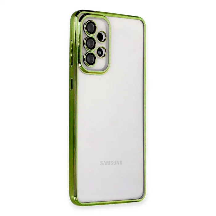 BUĞZ Samsung Galaxy A33 5g Kılıf Razer Lensli Silikon - Yeşil