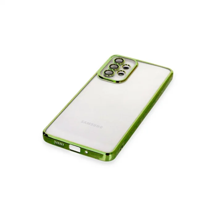 BUĞZ Samsung Galaxy A33 5g Kılıf Razer Lensli Silikon - Yeşil
