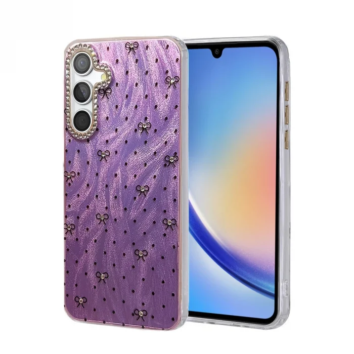 BUĞZ Samsung Galaxy A34 5g Kılıf Blade Aynalı Desenli Kapak - Desen 2