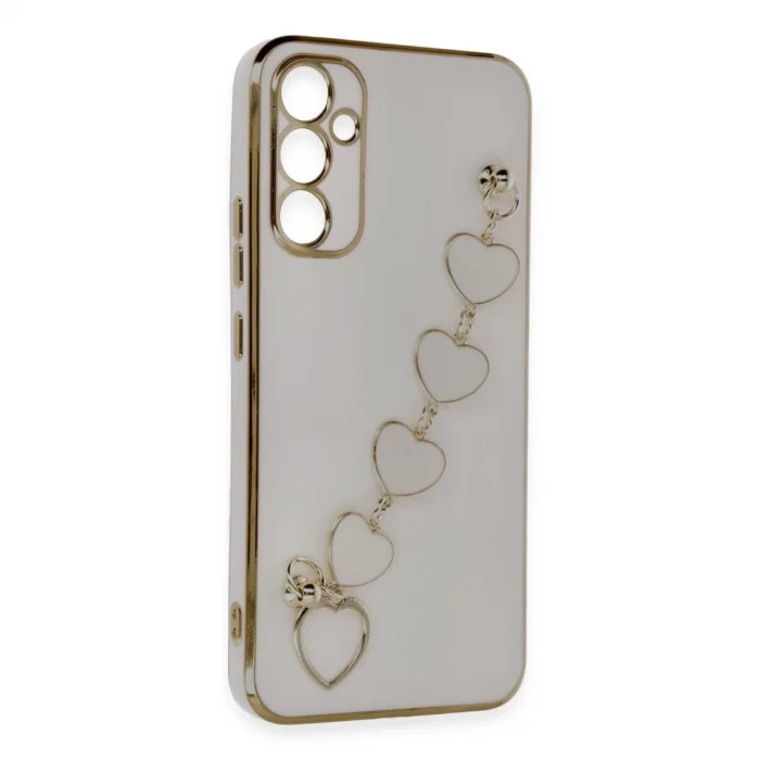 BUĞZ Samsung Galaxy A34 5g Kılıf Esila Silikon - Pudra