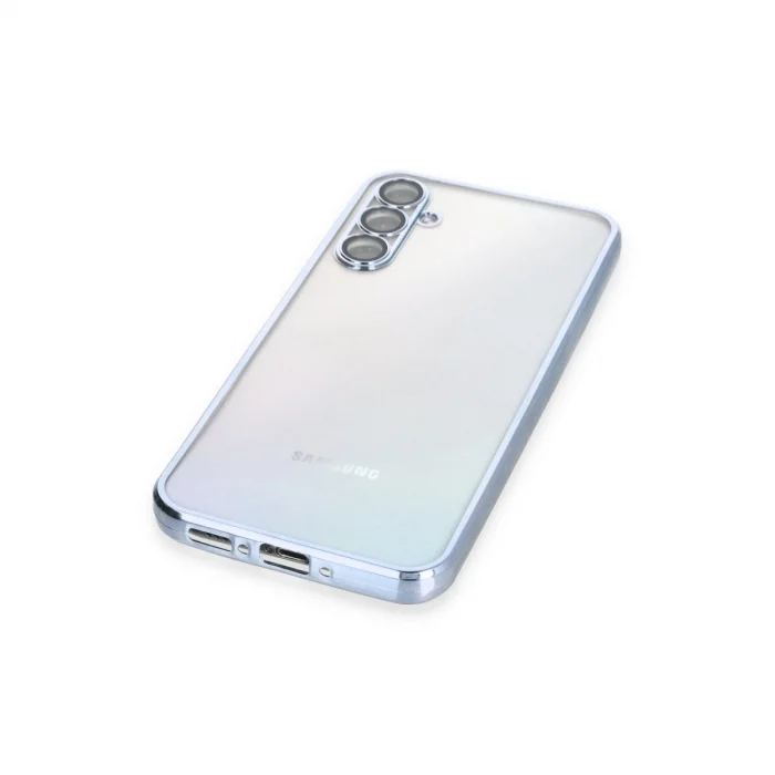 BUĞZ Samsung Galaxy A34 5g Kılıf Razer Lensli Silikon - Açık Mavi