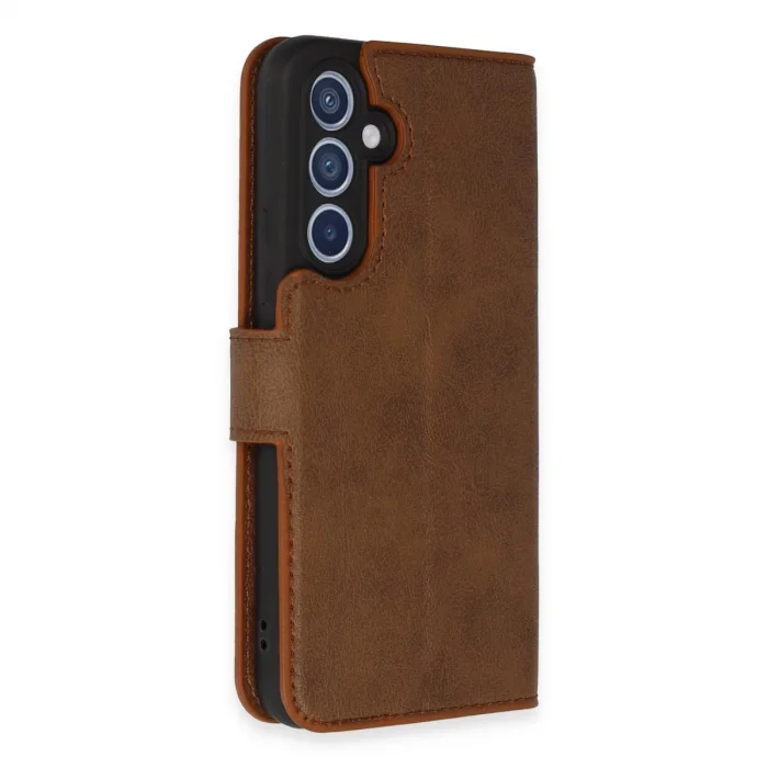 BUĞZ Samsung Galaxy A34 5g Kılıf Trend S Plus Kapaklı Kılıf - Taba