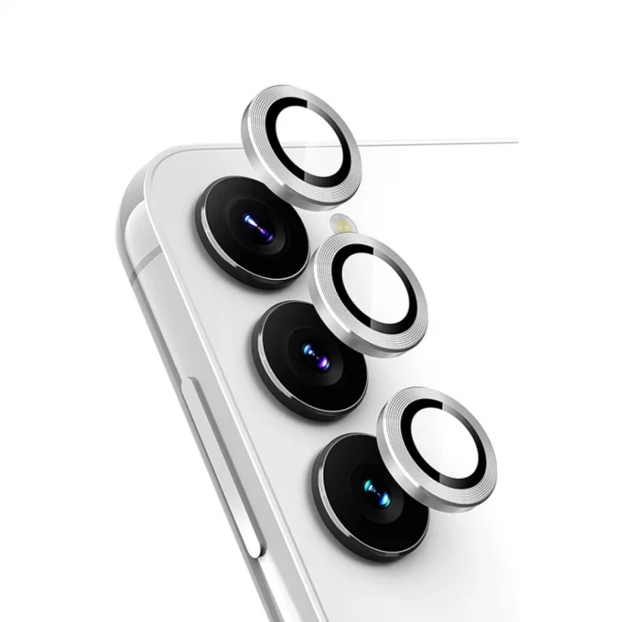BUĞZ Samsung Galaxy A34 5g Valdez Metal Kamera Lens - Gümüş