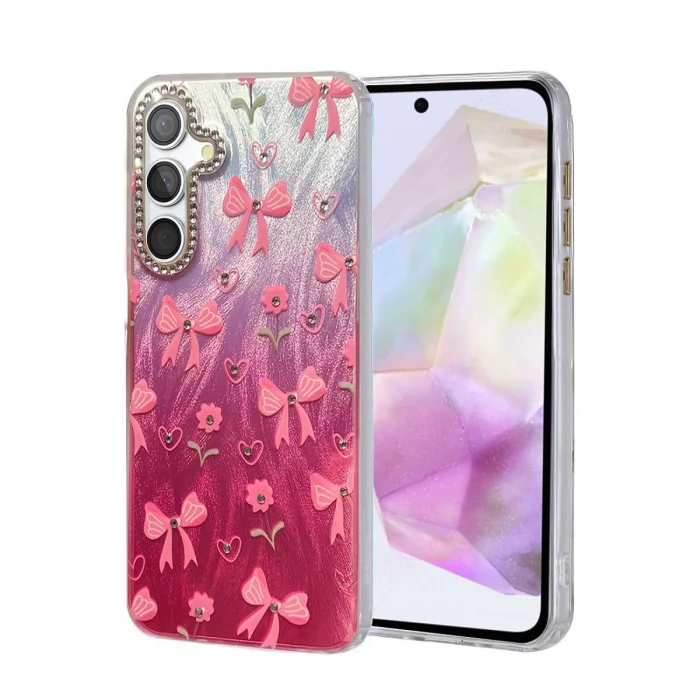 BUĞZ Samsung Galaxy A35 5g Kılıf Blade Aynalı Desenli Kapak - Desen 3