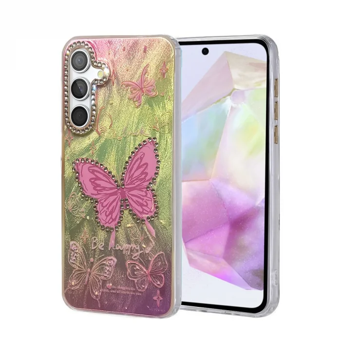 BUĞZ Samsung Galaxy A35 5g Kılıf Blade Aynalı Desenli Kapak - Desen 5