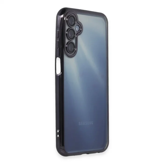 BUĞZ Samsung Galaxy A35 5g Kılıf Razer Lensli Silikon - Mor