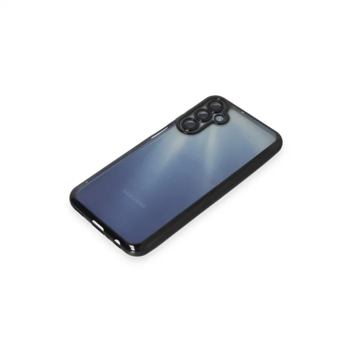 BUĞZ Samsung Galaxy A35 5g Kılıf Razer Lensli Silikon - Siyah