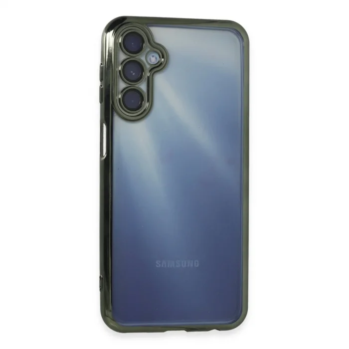 BUĞZ Samsung Galaxy A35 5g Kılıf Razer Lensli Silikon - Yeşil