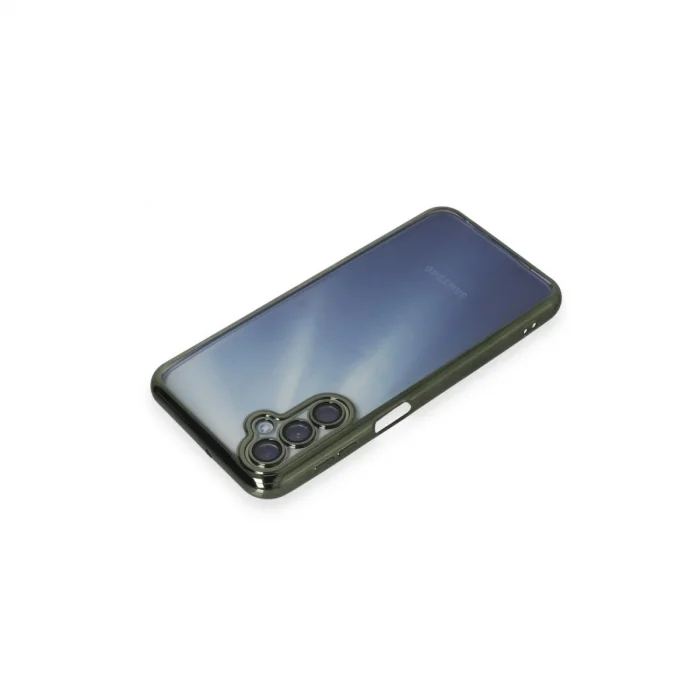BUĞZ Samsung Galaxy A35 5g Kılıf Razer Lensli Silikon - Yeşil