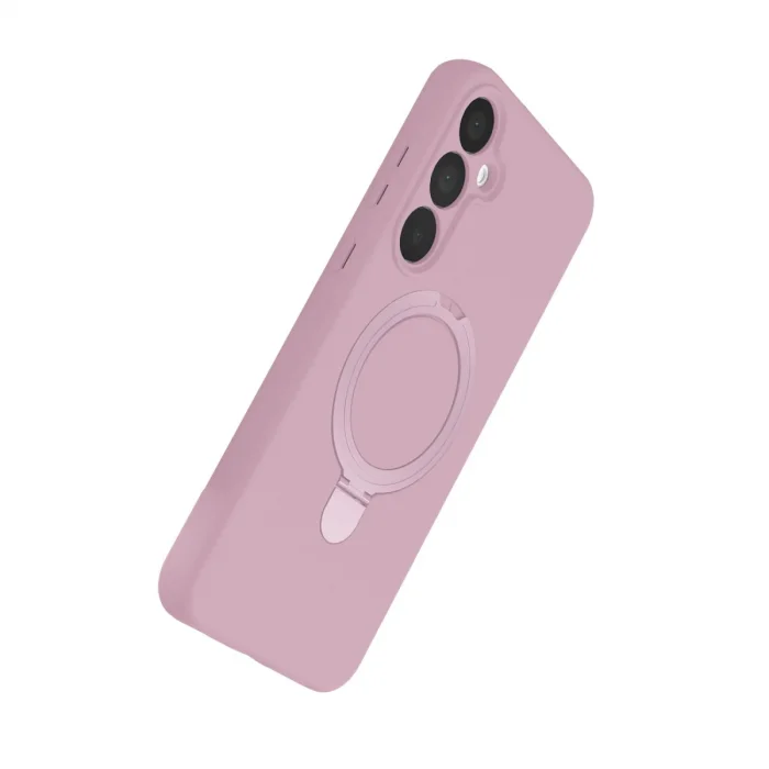BUĞZ Samsung Galaxy A35 5g Regal Magsafe Standlı Kapak - Açık Pembe