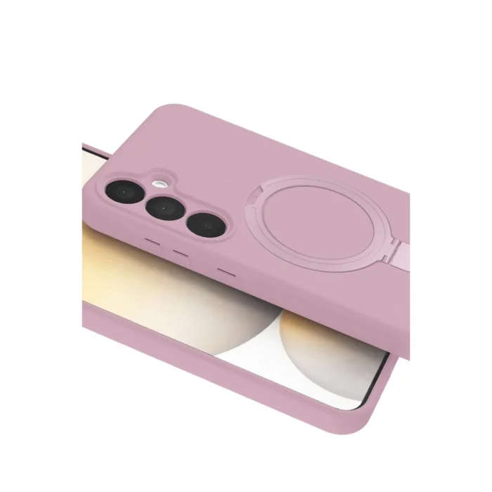 BUĞZ Samsung Galaxy A35 5g Regal Magsafe Standlı Kapak - Açık Pembe