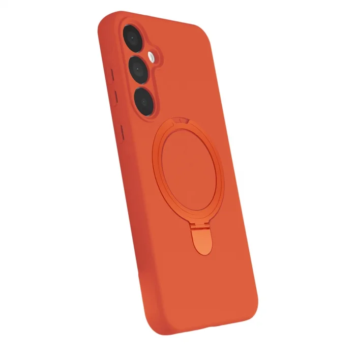 BUĞZ Samsung Galaxy A35 5g Regal Magsafe Standlı Kapak - Turuncu