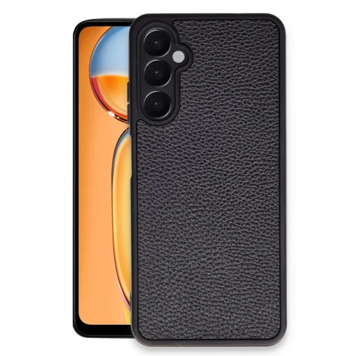 BUĞZ Samsung Galaxy A36 Kılıf Aras Deri Kapak - Siyah