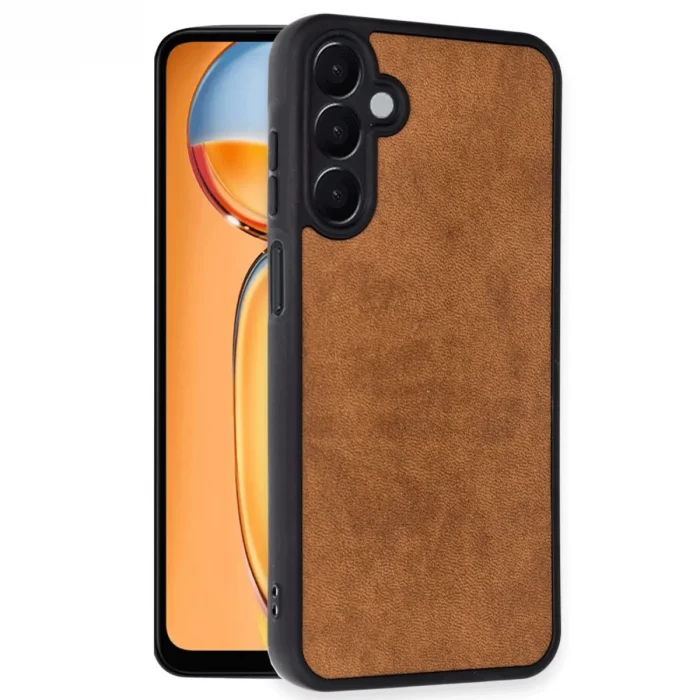 BUĞZ Samsung Galaxy A36 Kılıf Aras Deri Kapak - Taba