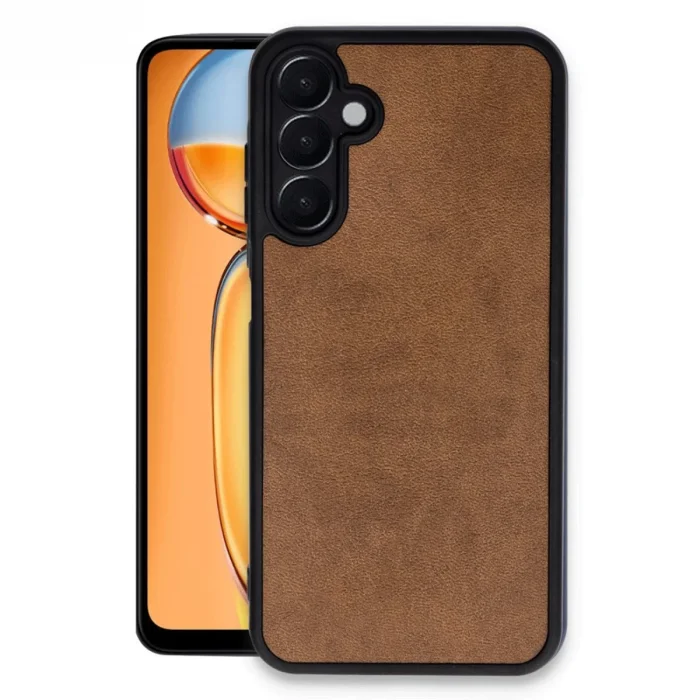 BUĞZ Samsung Galaxy A36 Kılıf Aras Deri Kapak - Taba