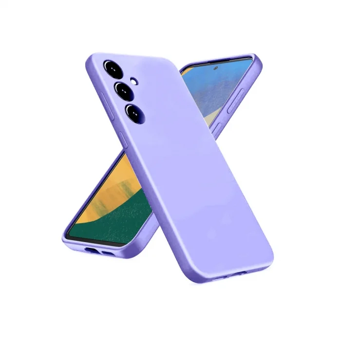 BUĞZ Samsung Galaxy A36 Kılıf Nano İçi Kadife Silikon - Lila