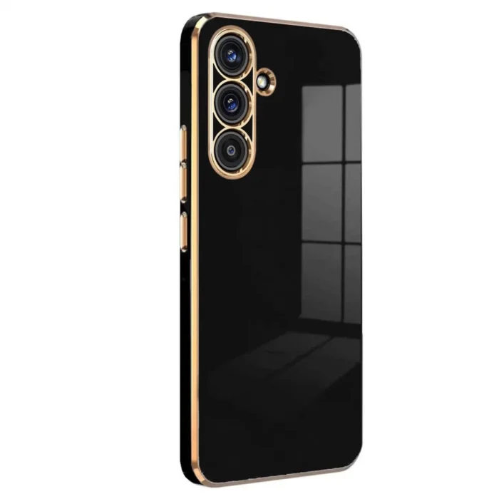 BUĞZ Samsung Galaxy A36 Kılıf Volet Silikon - Siyah