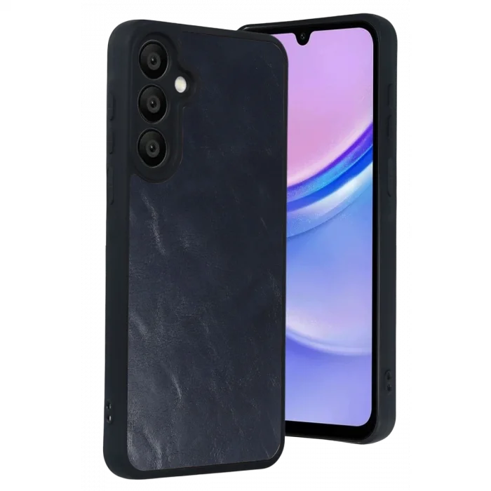 BUĞZ Samsung Galaxy A37 5g Aras Deri Kapak - Lacivert