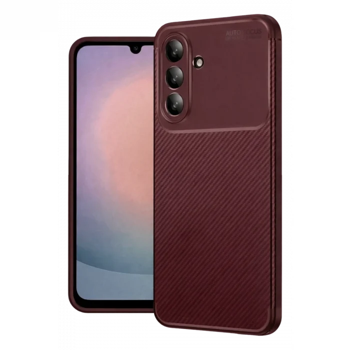 BUĞZ Samsung Galaxy A37 5g Auto Focus Karbon Kapak - Bordo