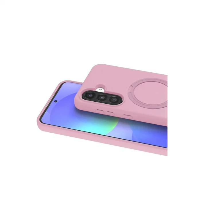 BUĞZ Samsung Galaxy A37 5g Regal Magsafe Standlı Kapak - Açık Pembe