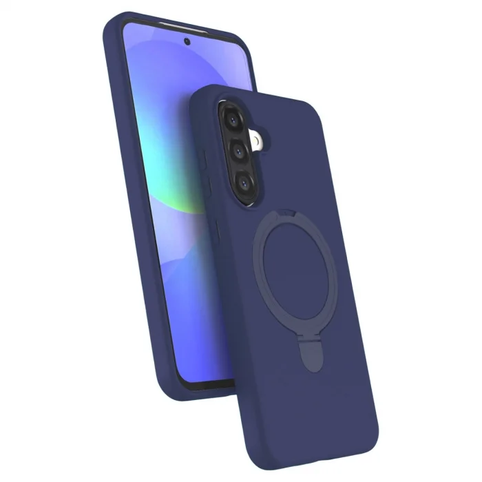 BUĞZ Samsung Galaxy A37 5g Regal Magsafe Standlı Kapak - Lacivert