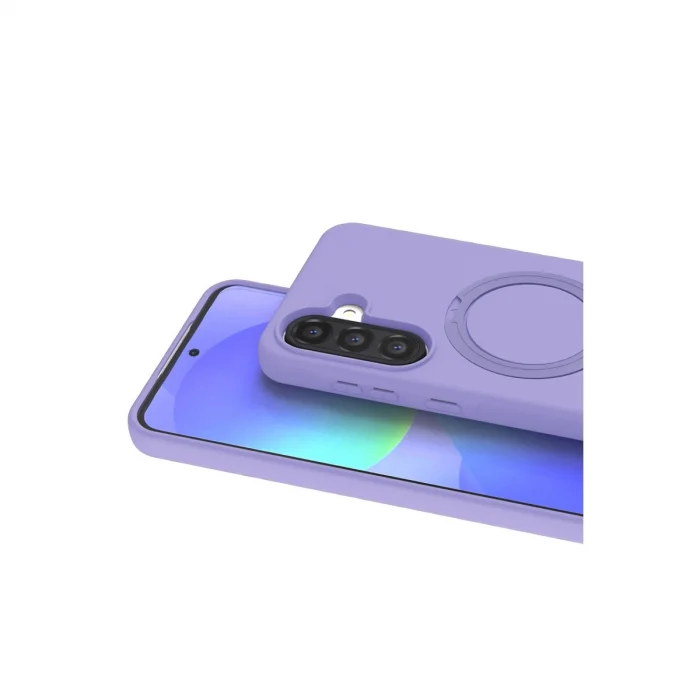 BUĞZ Samsung Galaxy A37 5g Regal Magsafe Standlı Kapak - Lila