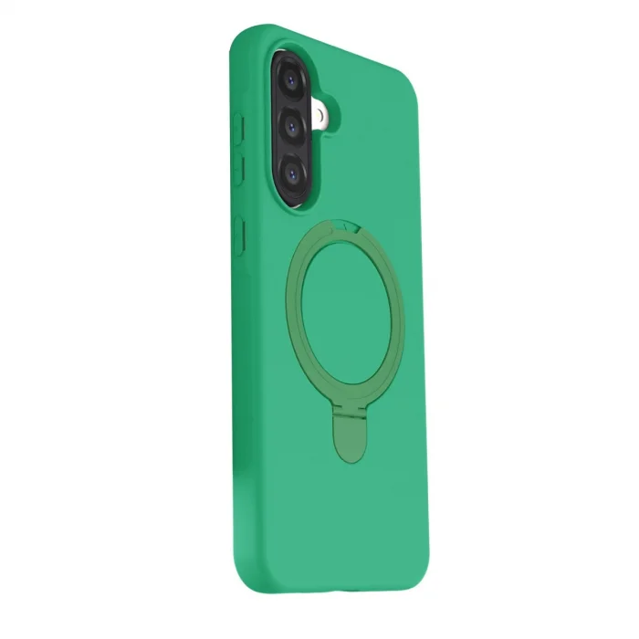 BUĞZ Samsung Galaxy A37 5g Regal Magsafe Standlı Kapak - Yeşil