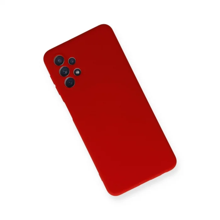 BUĞZ Samsung Galaxy A52 Kılıf Nano İçi Kadife Silikon - Kırmızı